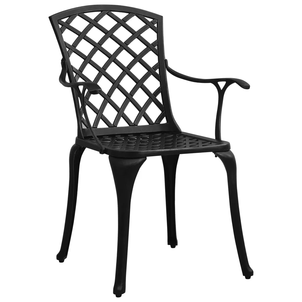 Set da Bistrot 3 pz in Alluminio Pressofuso Nero 3070584