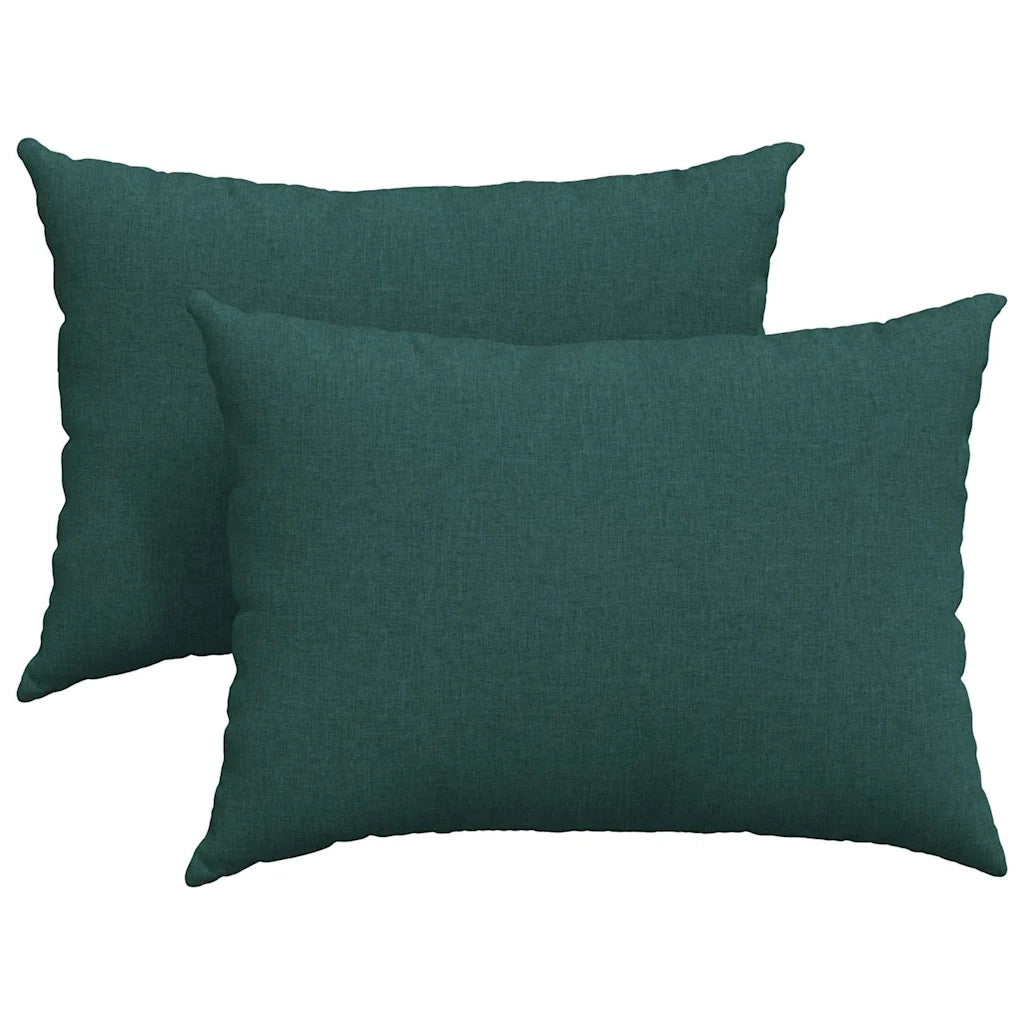 Cuscini da Divano 2 pcs Verde Scuro 70 x 50 cm Tessuto 42013744