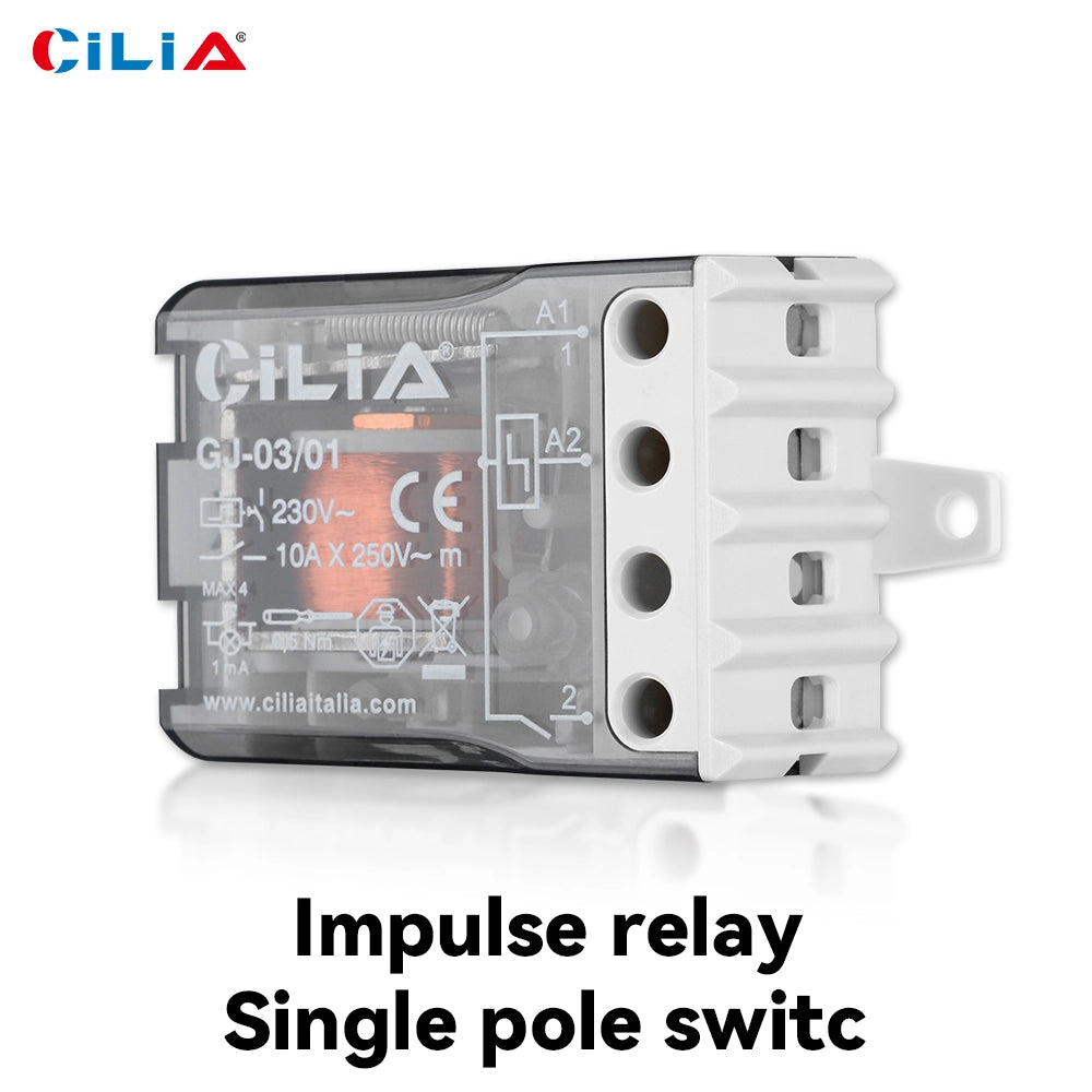 Rel¨¨ Interruttore ad Impulsi 230V 10A ¨C Minimal ¨C Contatti 1NO