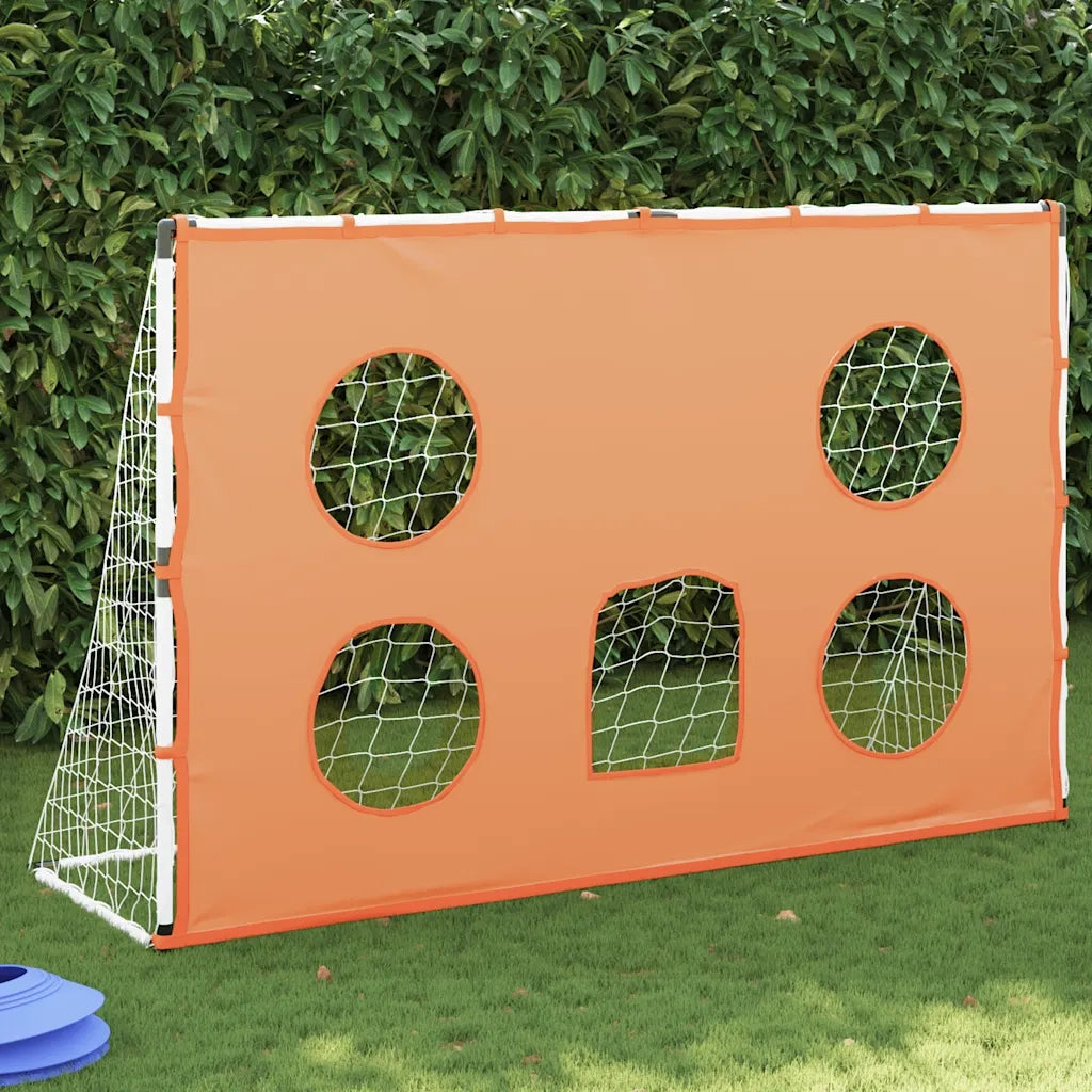 Porta Calcio Bambini Tappeto Bersagli e Pallone 182x62x118 cm 4008439