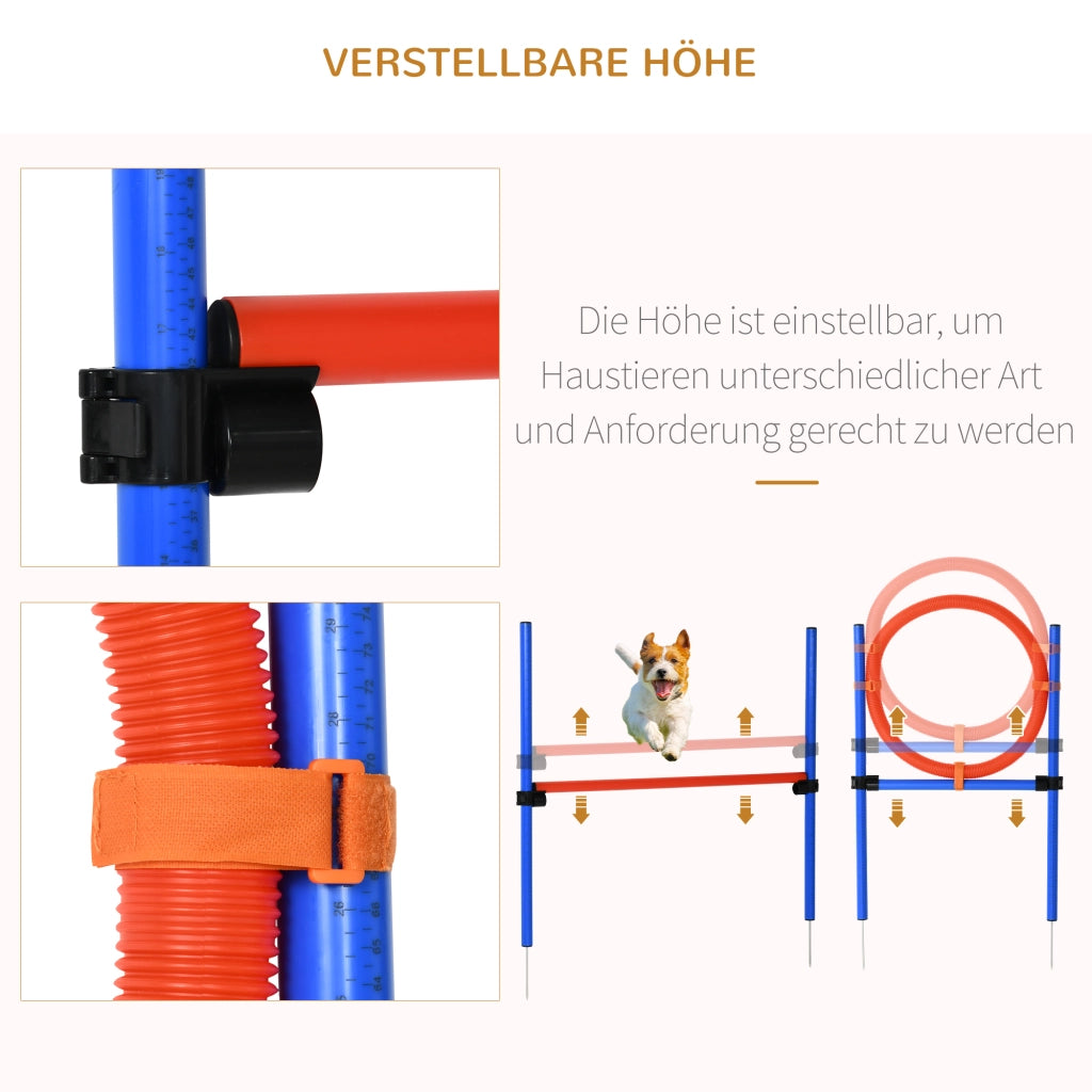 Set Agility per Cani ¨C zephmum ¨C Blu Rosso