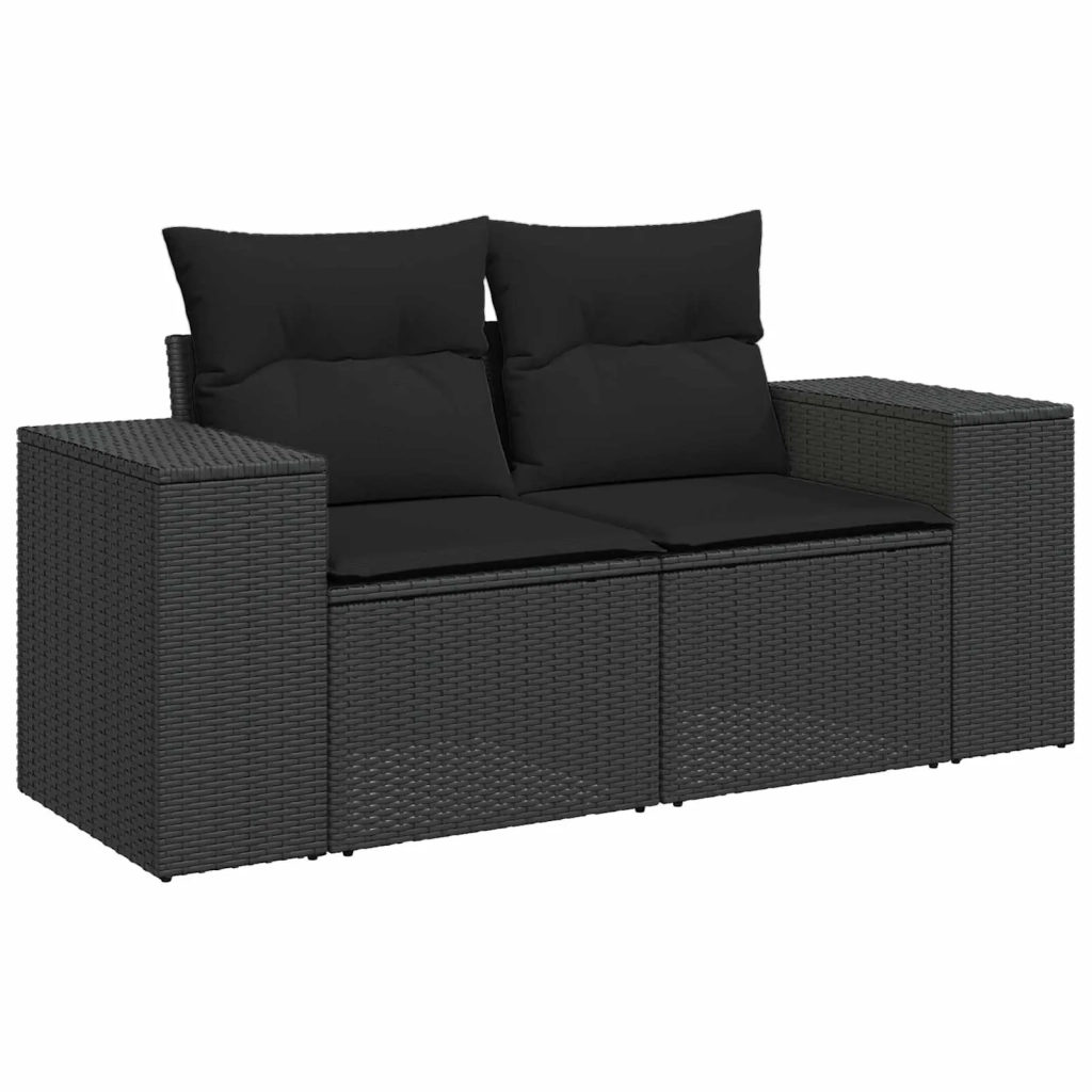 Set Divano da Giardino 10 pcs Nero Rattan in Polipropilene 3363919