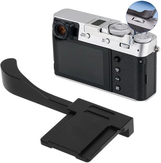 Maniglia di Supporto per Fotocamera - Compatibile con X100V/X100F/XE3/XE4 - Flangia di Flash - Migliorata Stabilità - Manico per Maggiore Controllo - Maniglia per Fotocamera
