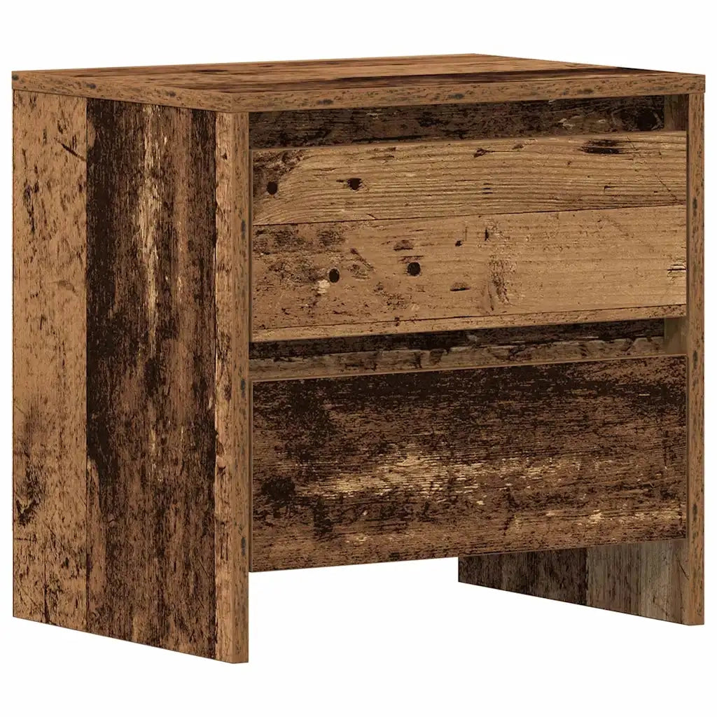 Set di 2 Comodini | Armadio da Notte | Mobiletto da notte Legno vecchio 45 x 34 x 44,5 cm