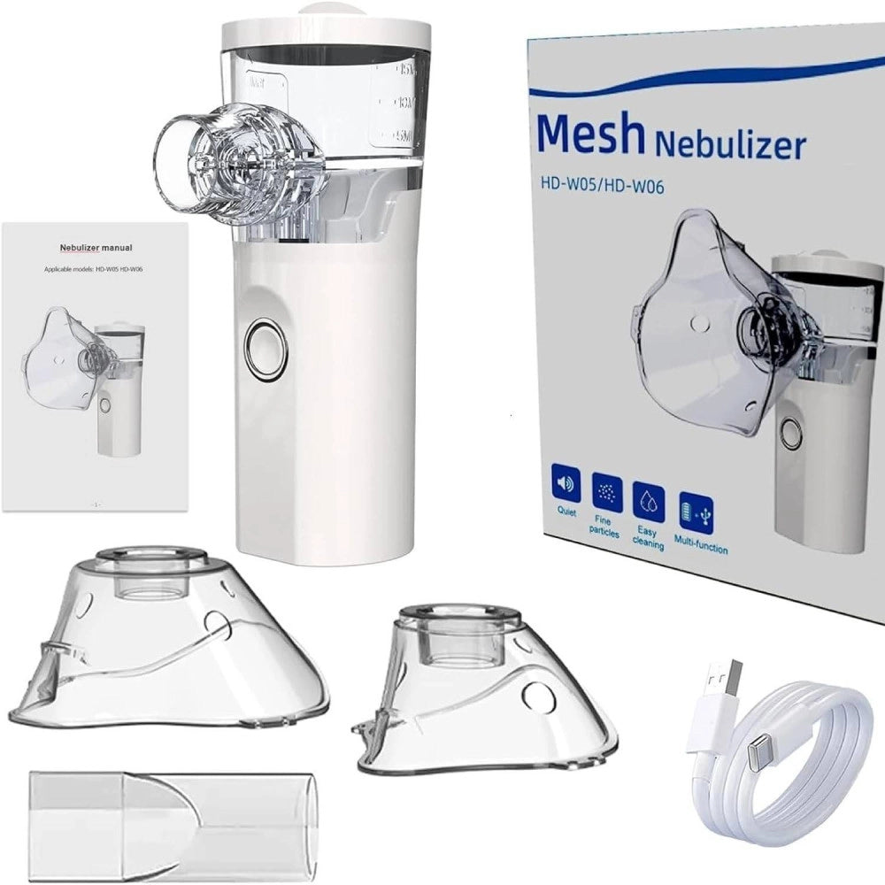 Trade Shop - Aeresol Nebulizzatore Inalatore Portatile Da Viaggio A Batterie Ricaricabile Usb -