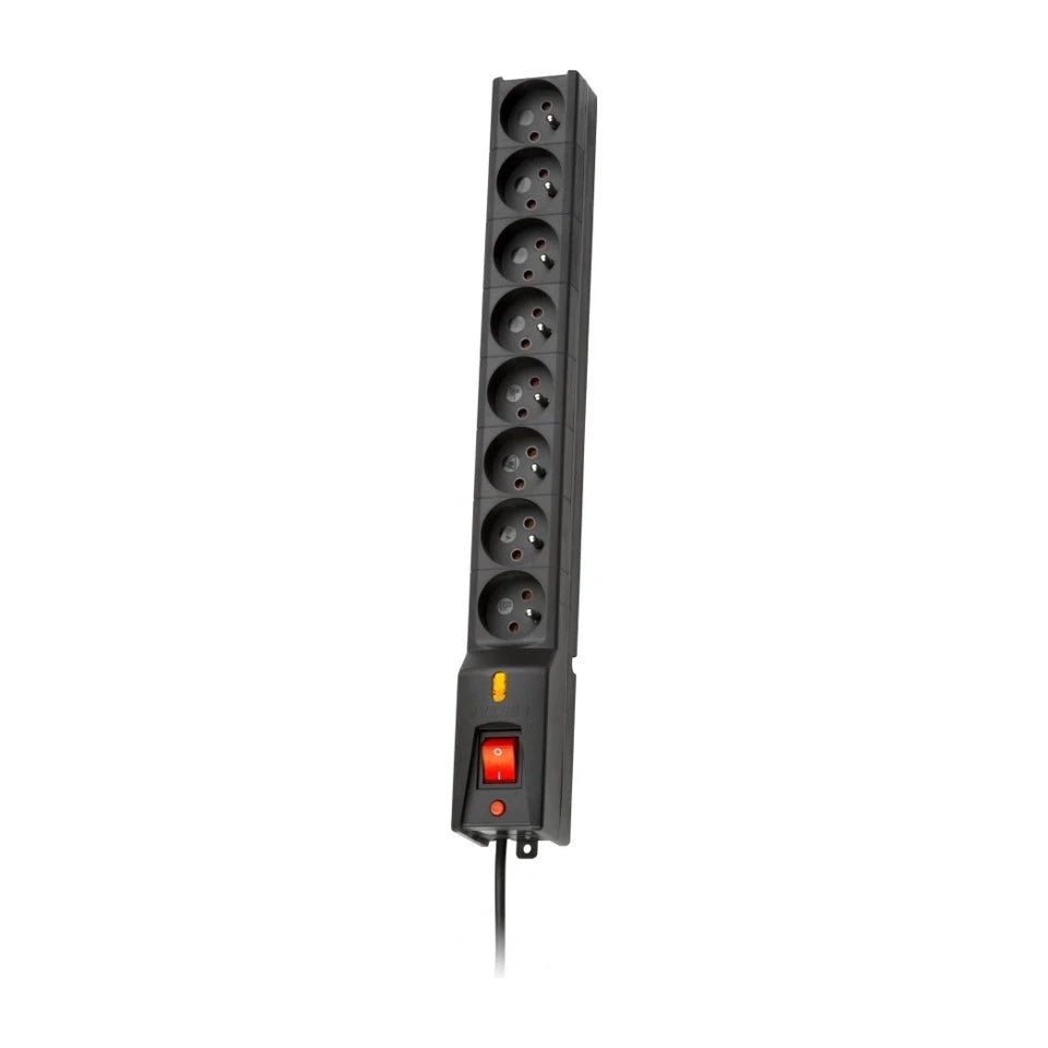 LESTAR LX 810 G-A 1.M prolunga elettrica 1.5 m 230 AC prese interne Nero