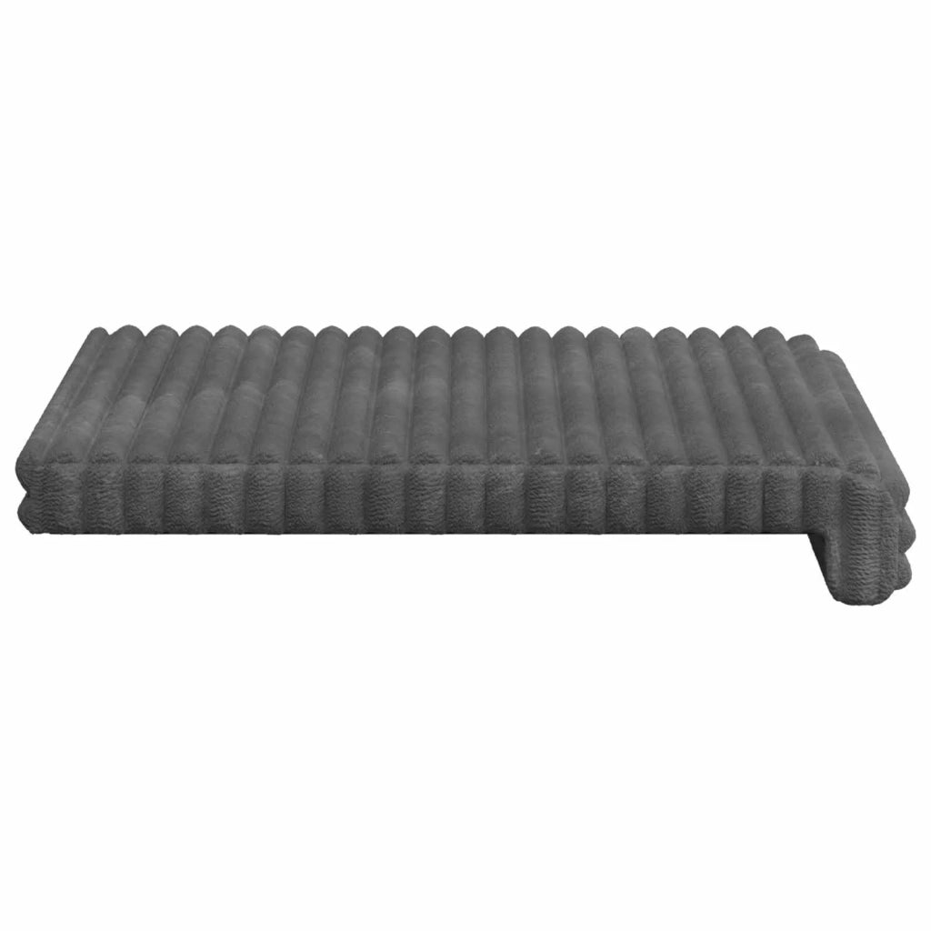 Cuscino per panchina 4 pcs Corduroy Morbido Grigio Chiaro 42043142