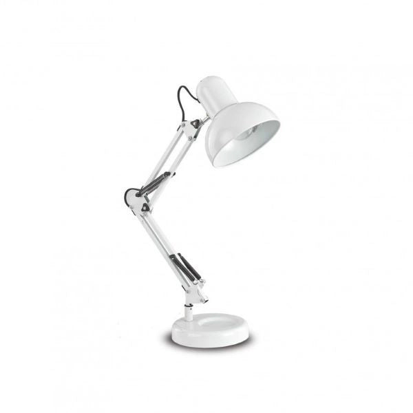 LAMPADA DA SCRIVANIA BIANCA ORIENTABILE 1XE27 KELLY IDEALLUX