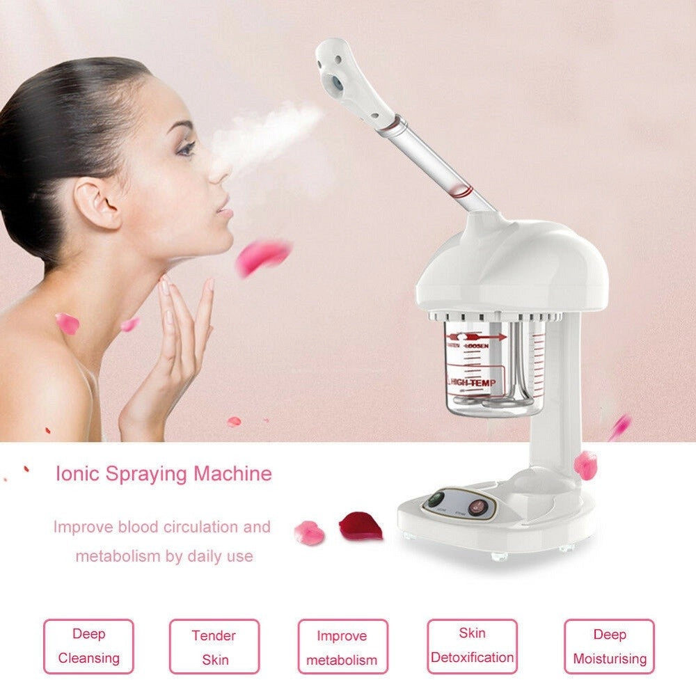 Trade Shop - Vaporizzatore Ozono Pulizia Del Viso Estetica Da Tavolo Portatile Professionale -