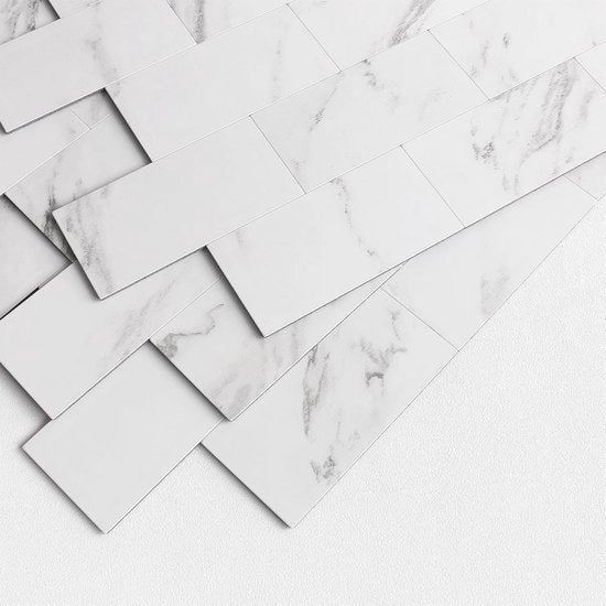 Tegole 3D autoadesive per bagno e cucina - Piastrelle metalliche di lusso per progetti DIY
