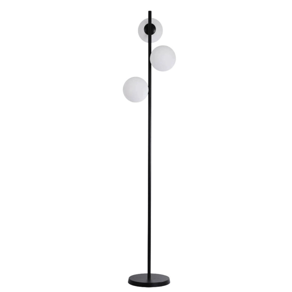 Lampada terra Dorado nera 3 luci E14 LightPrestige