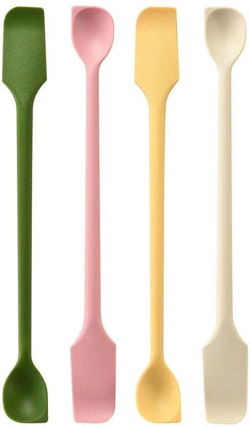Set di Spatole in Silicone Resistenti al Calore - Mini - Cucina Multifunzione - Design Compatto - Per Jampottoni e Fusti - Spatola Flessibile