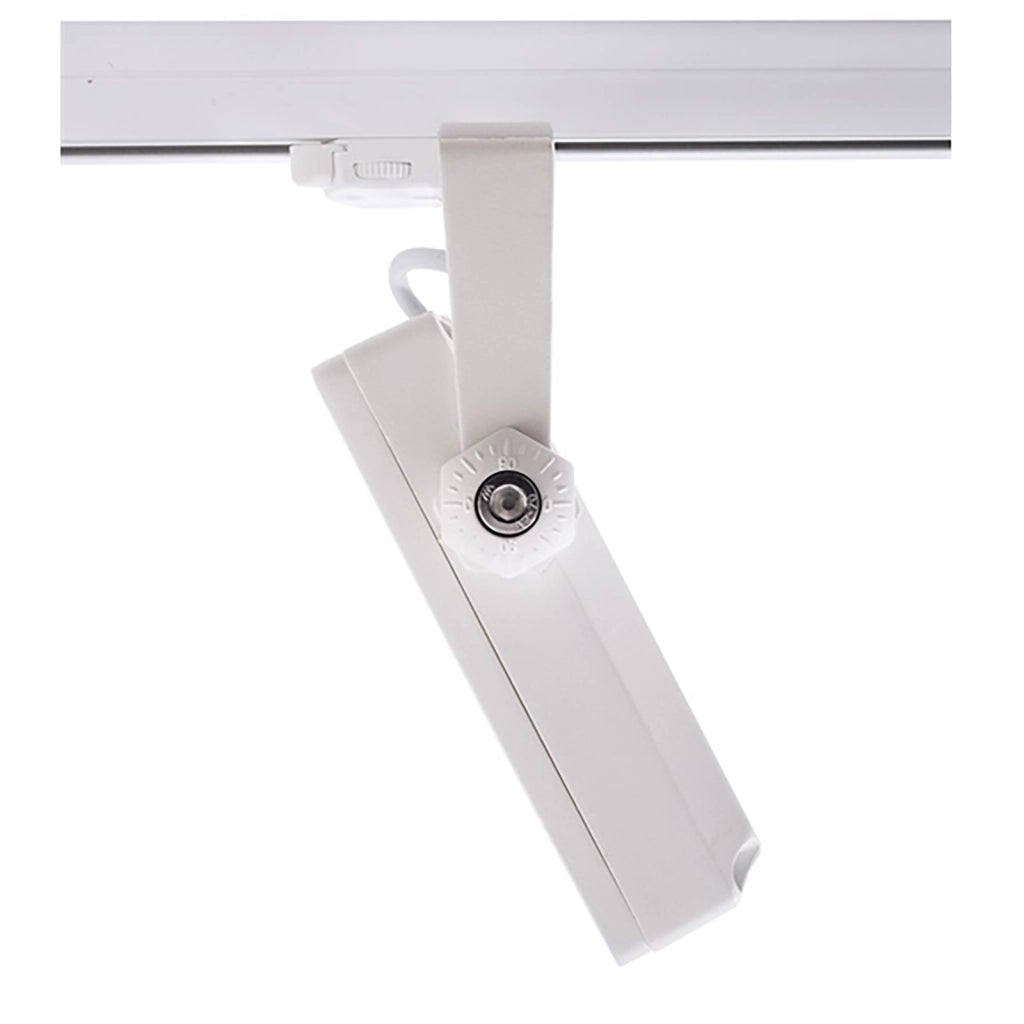 Faretto track per binario trifase LED 15W bianco luce con staffa orientabile illuminazione negozio vetrina showroom 230V 3000K