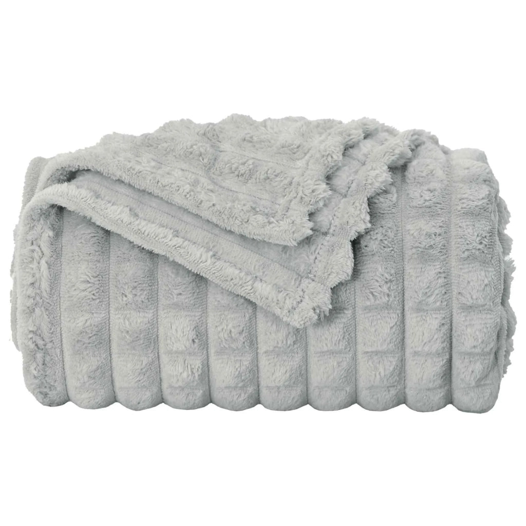 Coperte da Pile 6 pcs Grigio 200 x 150 cm Panno 42016954