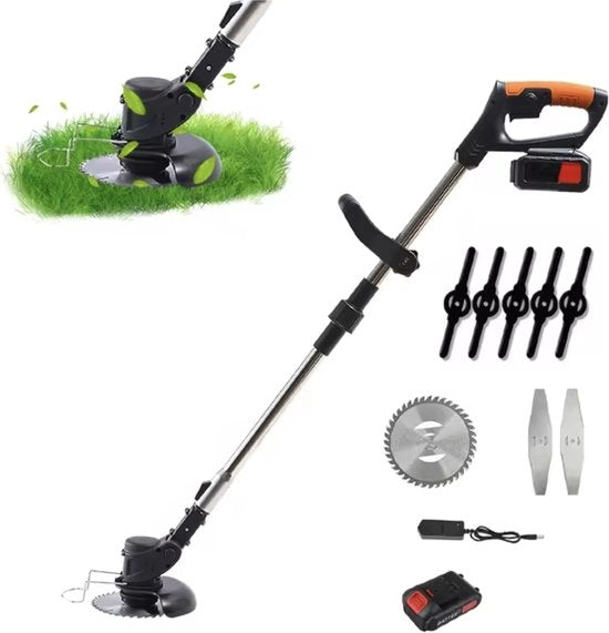 Grassatore elettrico portatile - con 1 batteria - nero