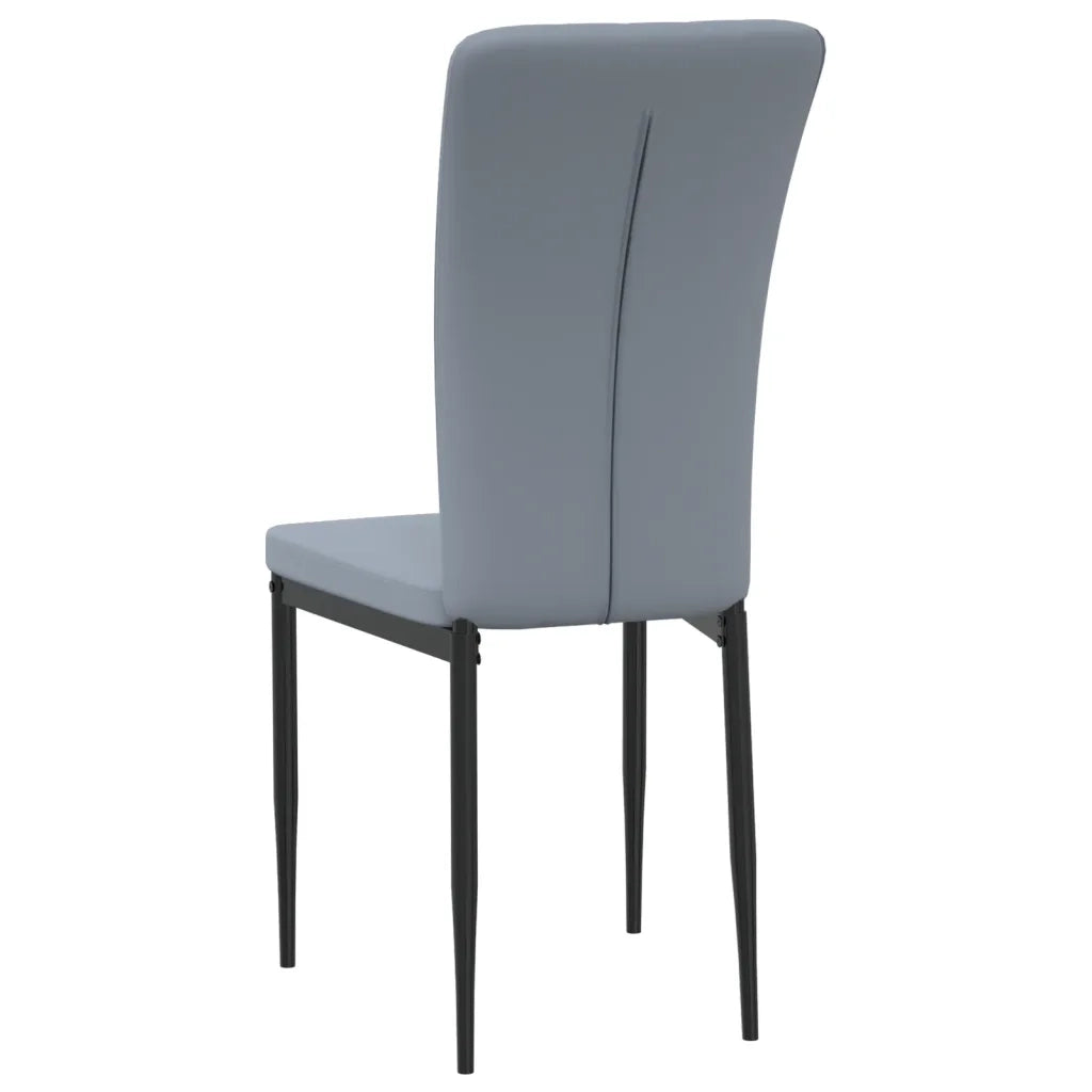 Sedie da Pranzo 4 pz Grigio Chiaro in Velluto 326104