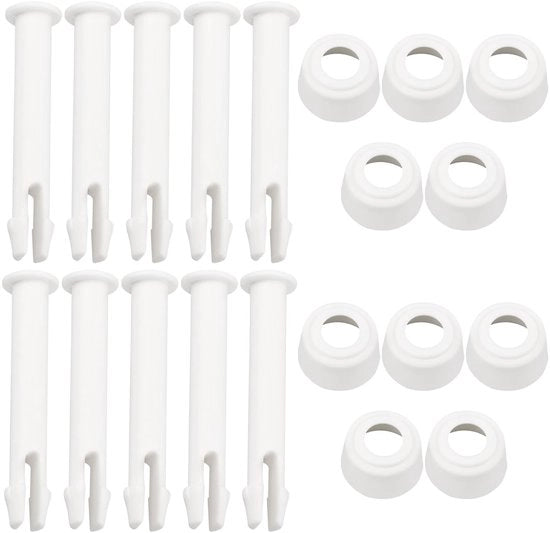 Frametti per piscina in plastica - 10 pezzi - Adeguate per piscine rotonde o rettangolari - 60 mm - UV-resistenti - Accessori per piscine