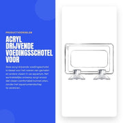 Alimentatore Acquatico di Alta Qualità in Acrilato - Vaschetta Alimentare - Galleggiante - Manico di Supporto - Disegno Anti-Morsicatura - Robusto e Solido - Bacino Alimentare