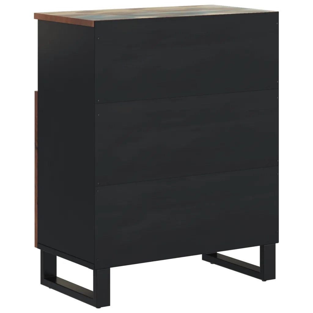Credenza con 2 Ante-Buffet-Armadio da cucina 60x33x75 cm in Legno Massello di Recupero