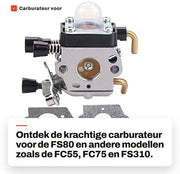 Set di regolazione carburatore per FS80 - Set di sincronizzazione carburatore - Attrezzo di regolazione carburatore - Numeri di riferimento di ricambio - Adatto per diversi modelli - Alta qualità - Carburatore per motori