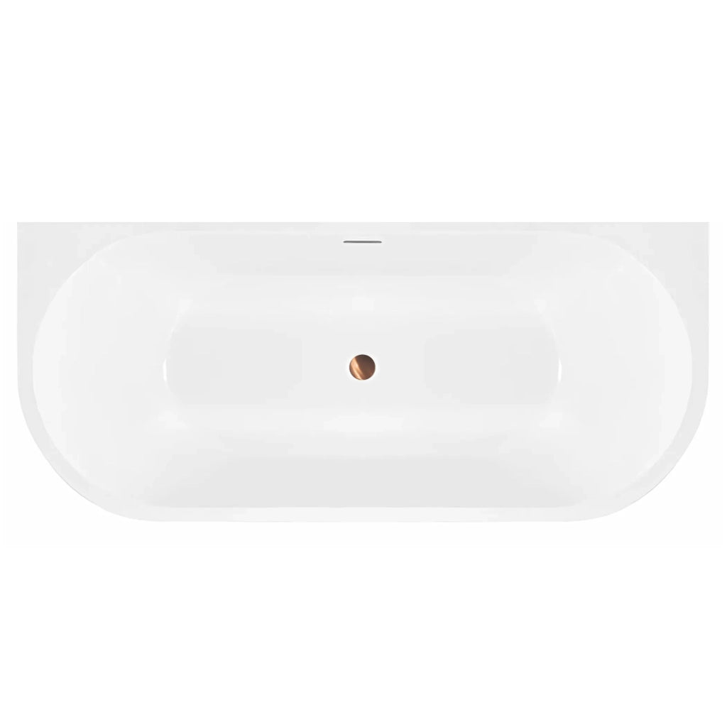 Vasca Bagno A Parete Olimpia 150cm Copritappo cromo
