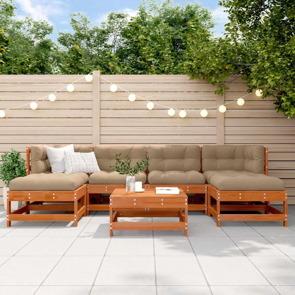 Set Lounge da Giardino 7 pcs Marrone Cerato 3418073
