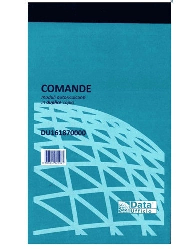 Ricevute per Comande in Duplice Copia Data Ufficio