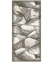 Tappeto moderno UNIVERSO FANGO astratto quadro arte contemporanea, passatoia cucina multiuso lavabile in lavatrice e anti-scivolo cm.55x280