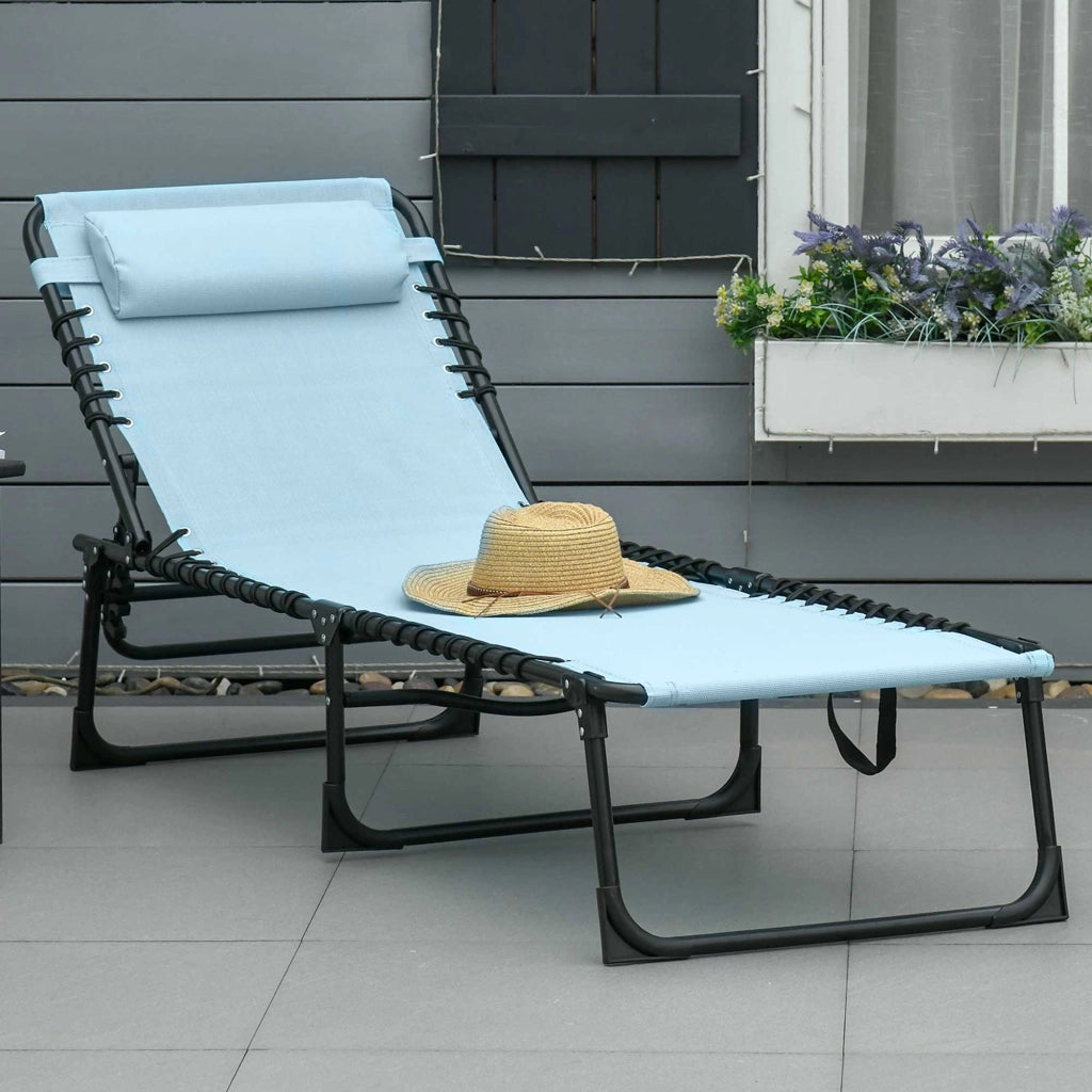 Tumbona Pieghevole ¨C Minimal ¨C Blu 189x58x30 cm