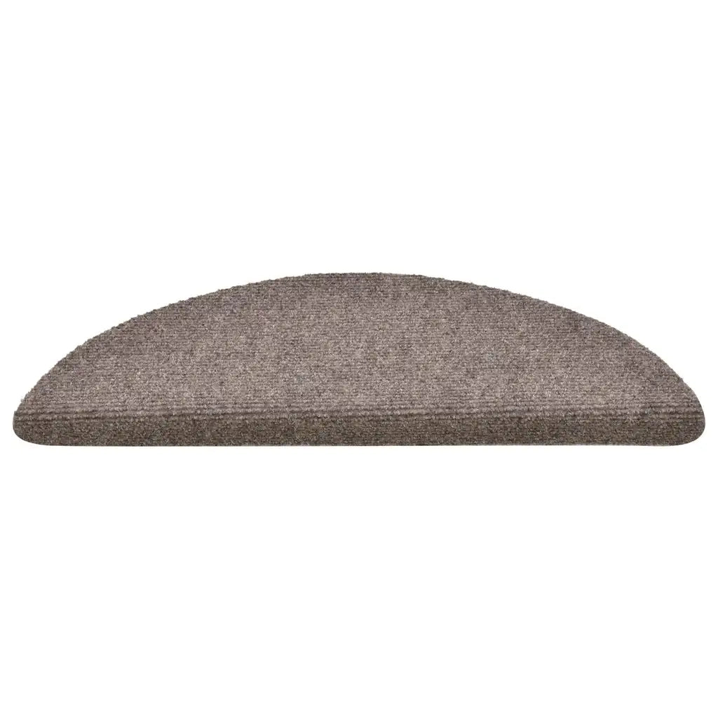 Tappetini per scale autoadesivi 30 pz 56x17x3 cm beige semicircolari 3365688