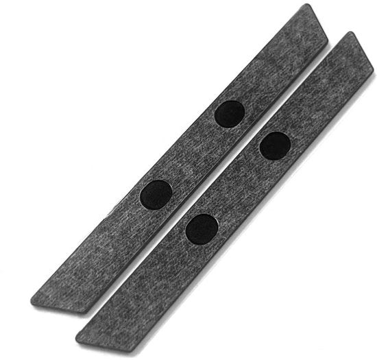 2 Pezzi di Strisce di Gomma per Laptop (Nero)
