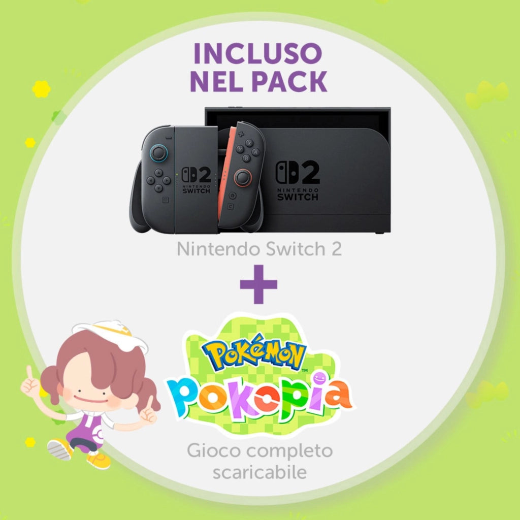 Switch 2 Console Black + Pokémon Pokopia