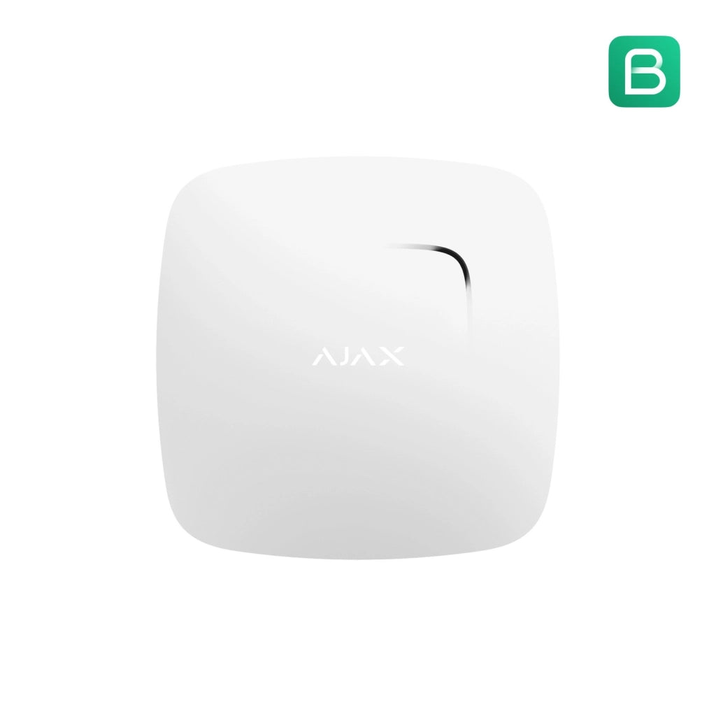 Ajax Rilevatore wireless di fumo con sensore di temperatura e monossido di carbonio, sirena integrata