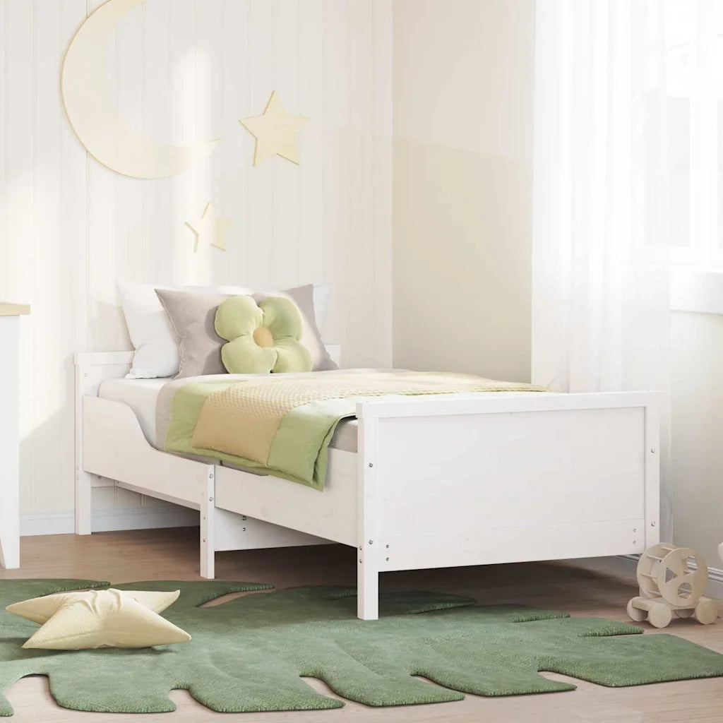Struttura del letto Bianco 80 x 200 cm Legno multistrato