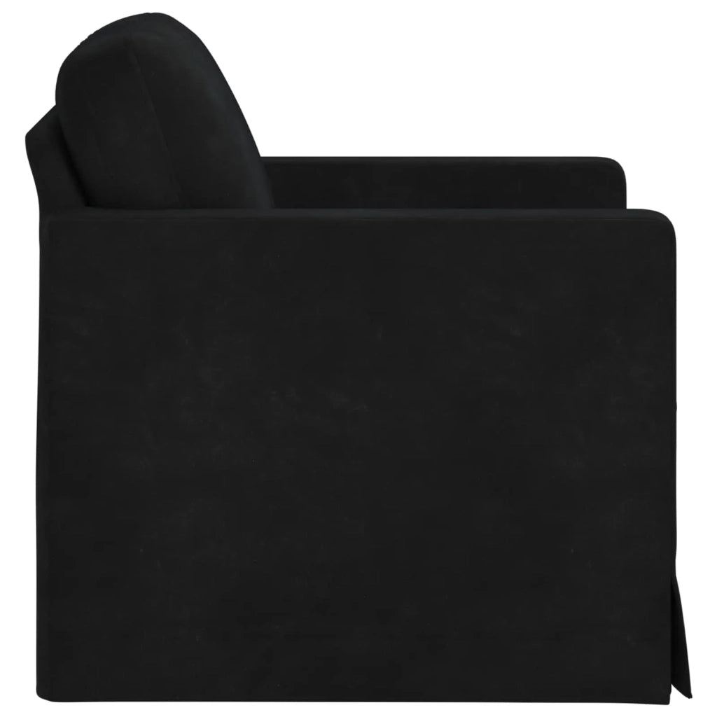 Divano Nero 78 x 78 x 80 cm Velluto