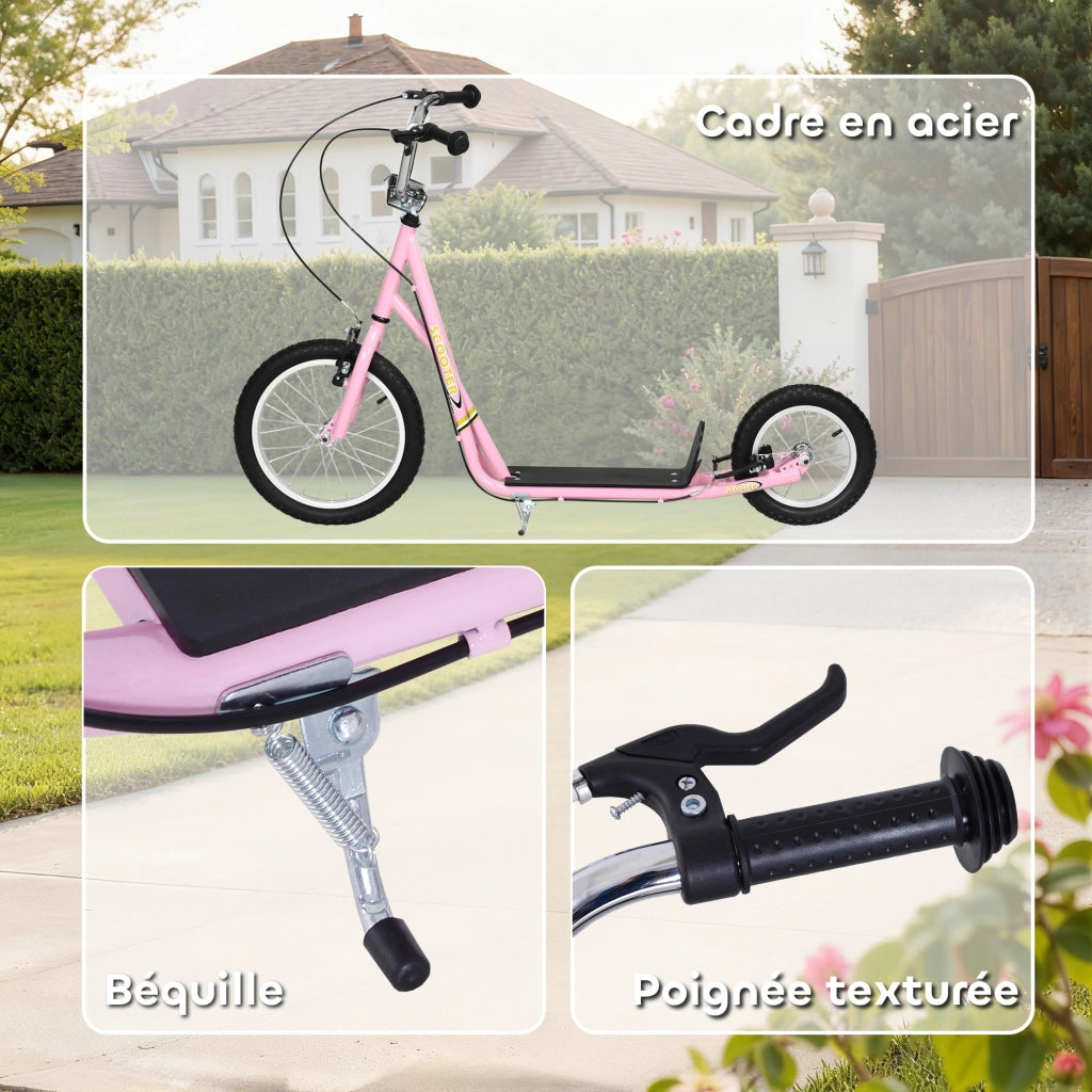 Trottinette per Bambini ¨C zephmum ¨C Rosa Acero