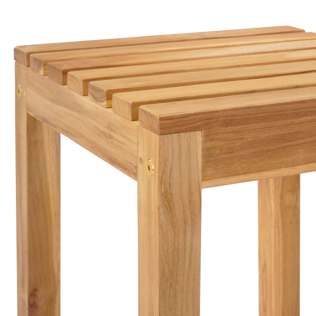 Sgabello da bar 4 pcs Marrone Legno di teak solido 42030010