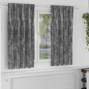 Tende in Velluto con tende 2 pcs Grigio 175 x 140 cm Velluto 4107689