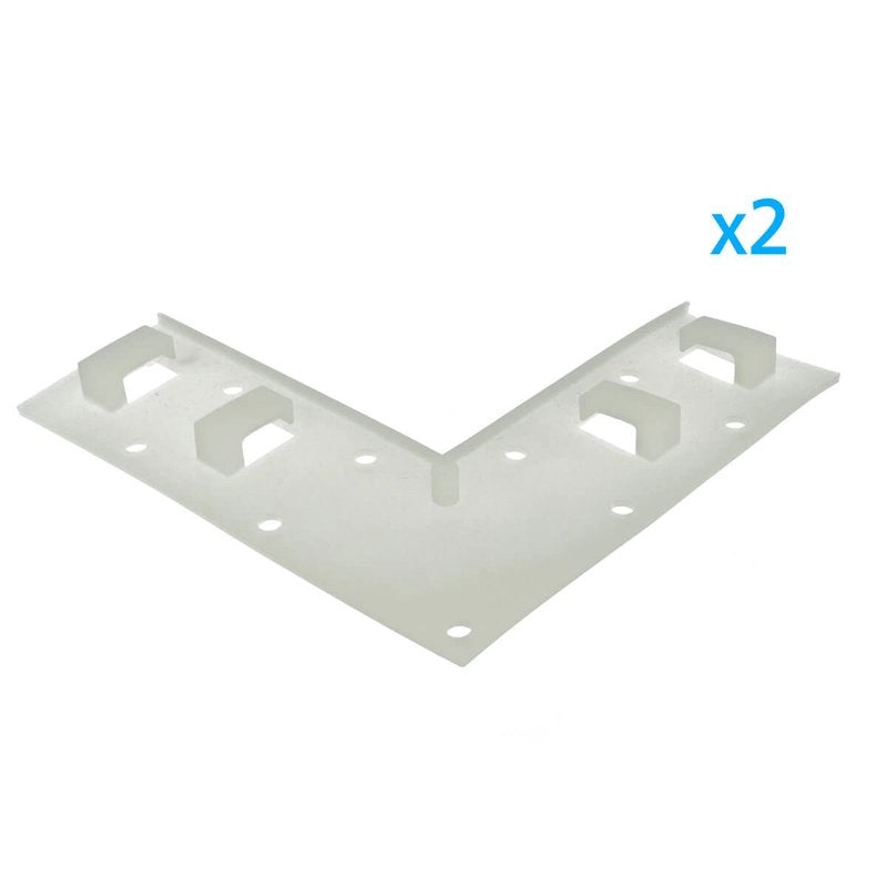 2 PZ Clip Fissaggio Curva 4 Posizioni Passo 14x7mm per Bobina Striscia LED Angolo Parete