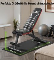 Panca Fitness Regolabile ¨C Xylo ¨C 8 Posizioni Schienale, 3 Posizioni Poggiapiedi, Pieghevole, 318kg