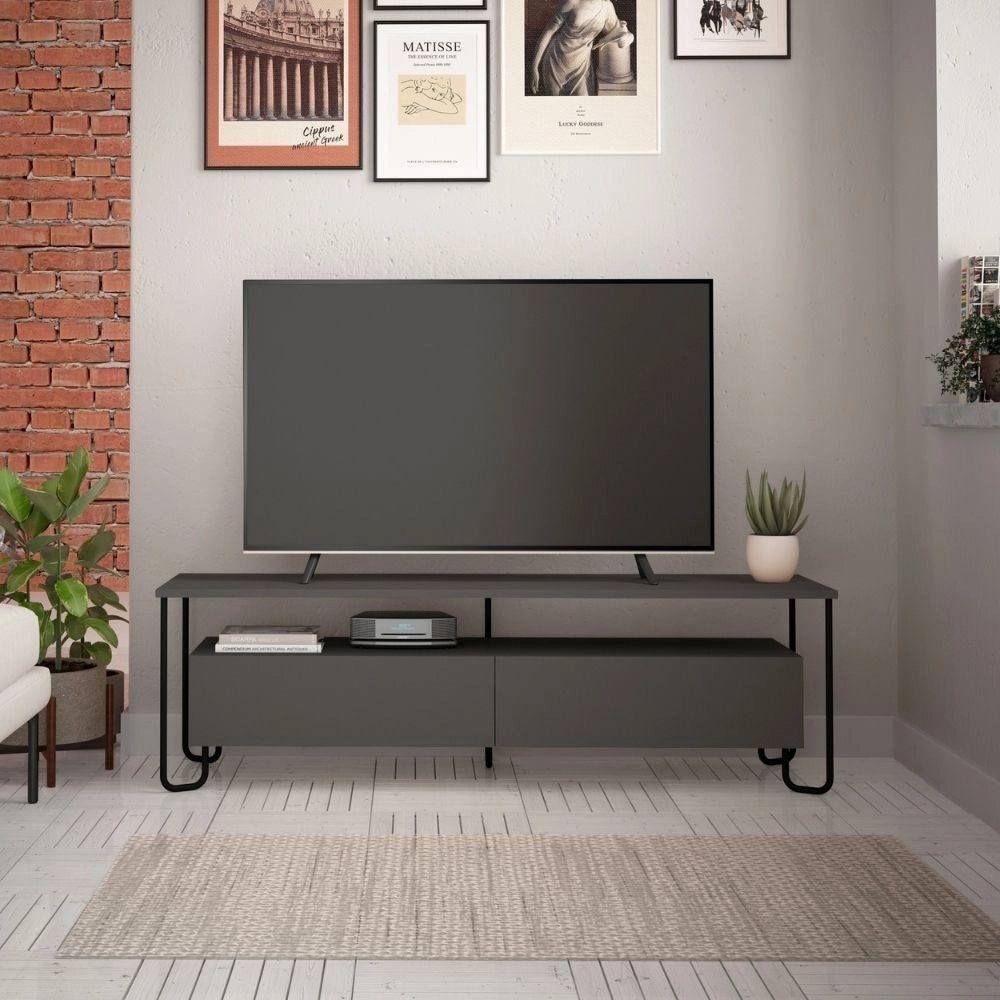 Porta Tv Cornea due ante antracite