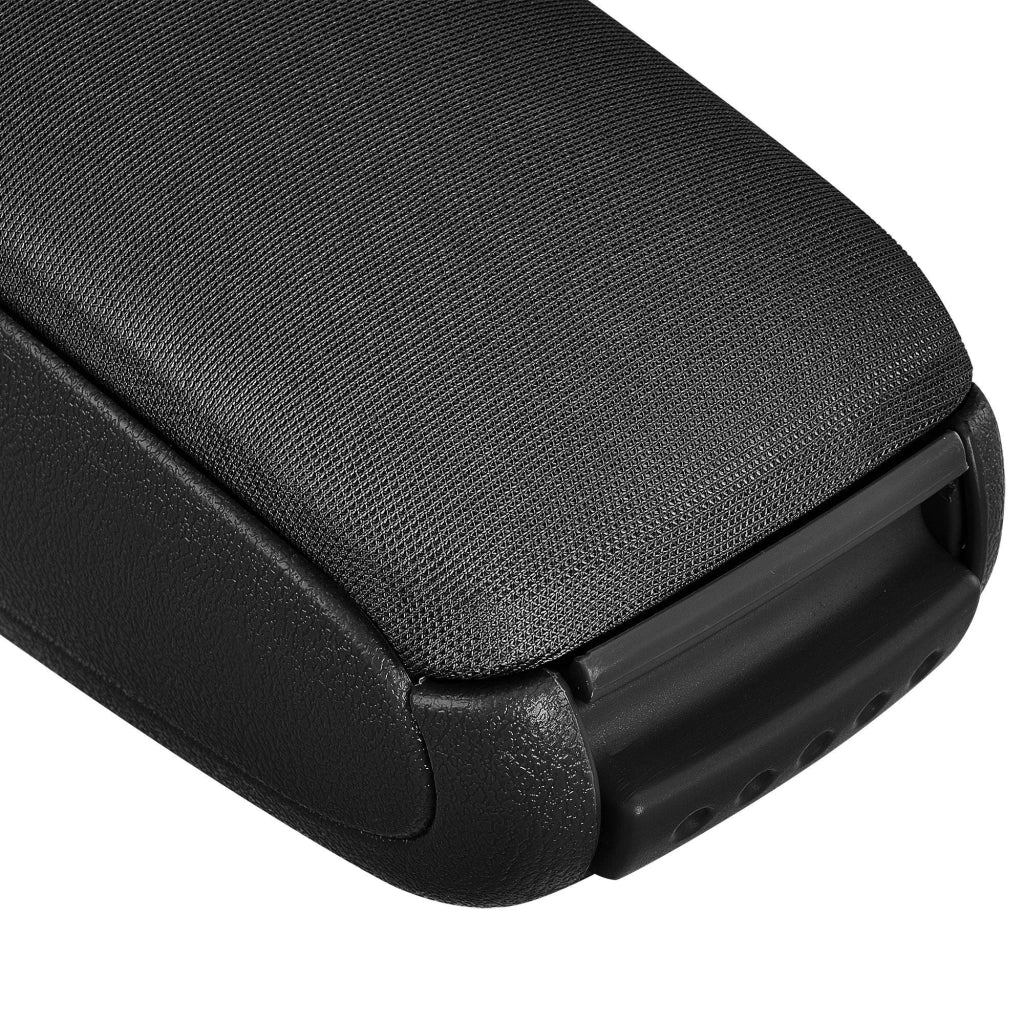 Bracciolo centrale per Opel Corsa D con scomparto imbottito in tessuto nero 03_0000579