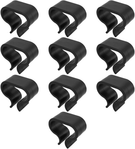 Set di fissaggi antislip in plastica - 10 pz - 6,8 x 6 cm - per arredamento esterno - duraturi e sicuri - fissaggi per mobili
