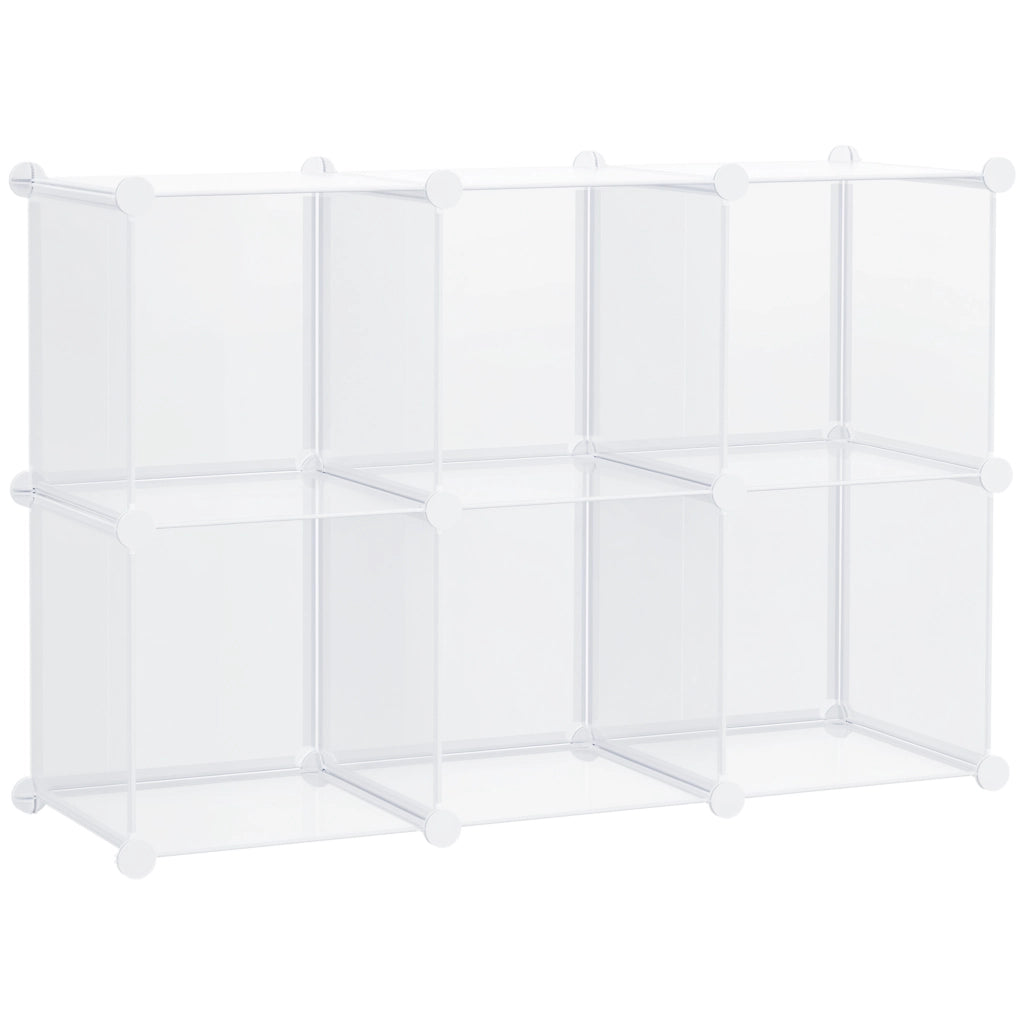 Mobile Scarpiera 6 Cubi in Plastica ¨C Minimal ¨C 65x32x162 cm
