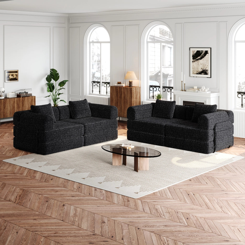 Divano Letto 2 in 1 con Contenitore Bracciolo ¨C Xylo ¨C Struttura Metallo Chenille