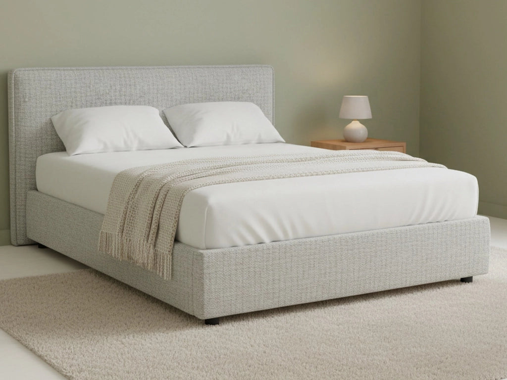 Gosport, Letto Piazza e Mezza Sfoderabile Made in Italy, Grigio Chiaro