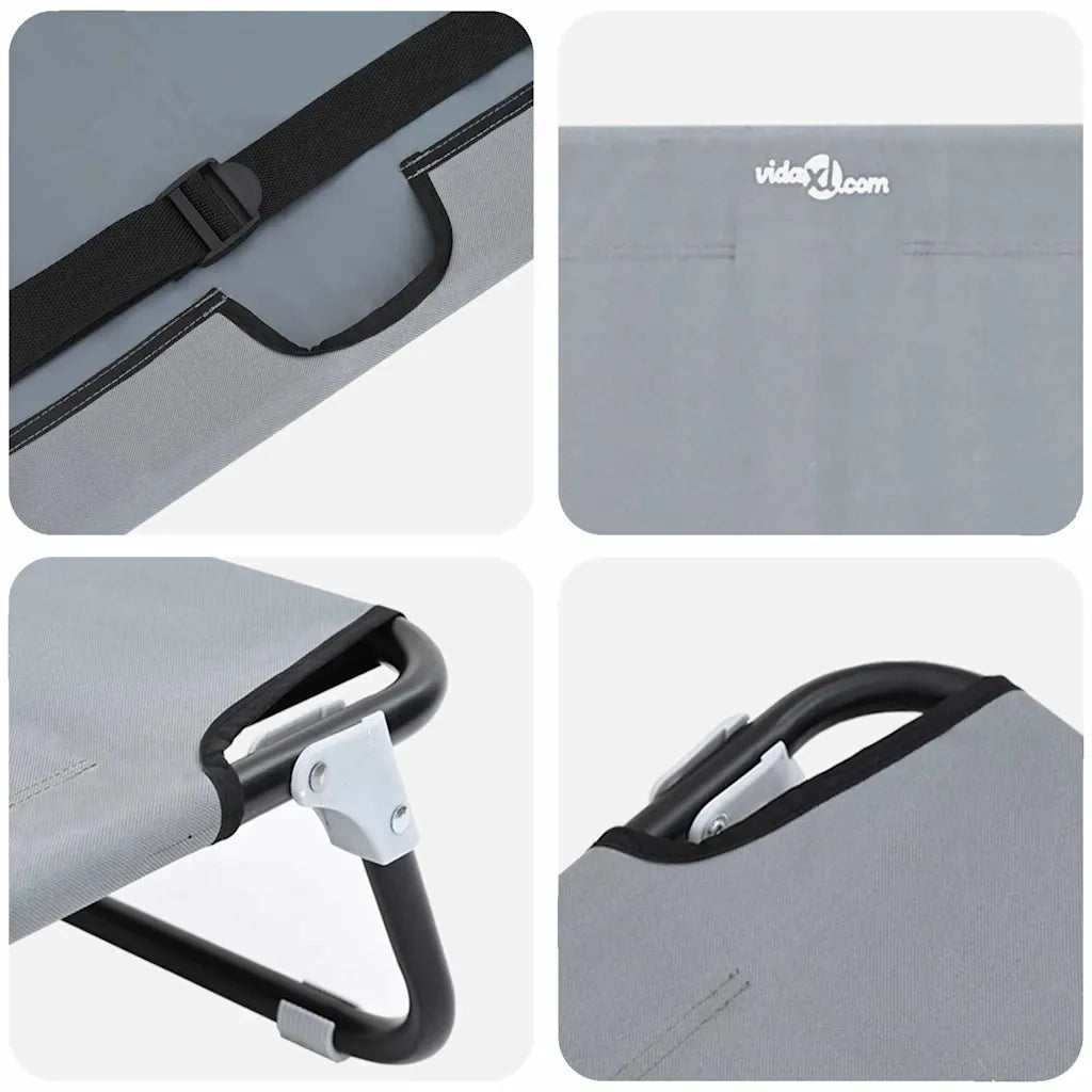 Letto per Cani Grigio chiaro 90 x 55 x 18 cm Acciaio 42008217