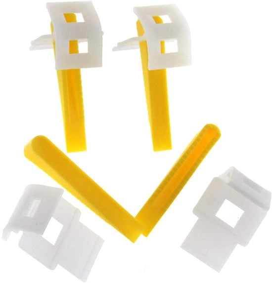 Spacers per Tegel 100 pezzi - Sostegno per Distacco della Piastra - Materiale Plastico - Sistema di Livellamento - Per Teglie di Diametro 8-13 mm - Risultato Piano Perfetto - Supporti di Distacco