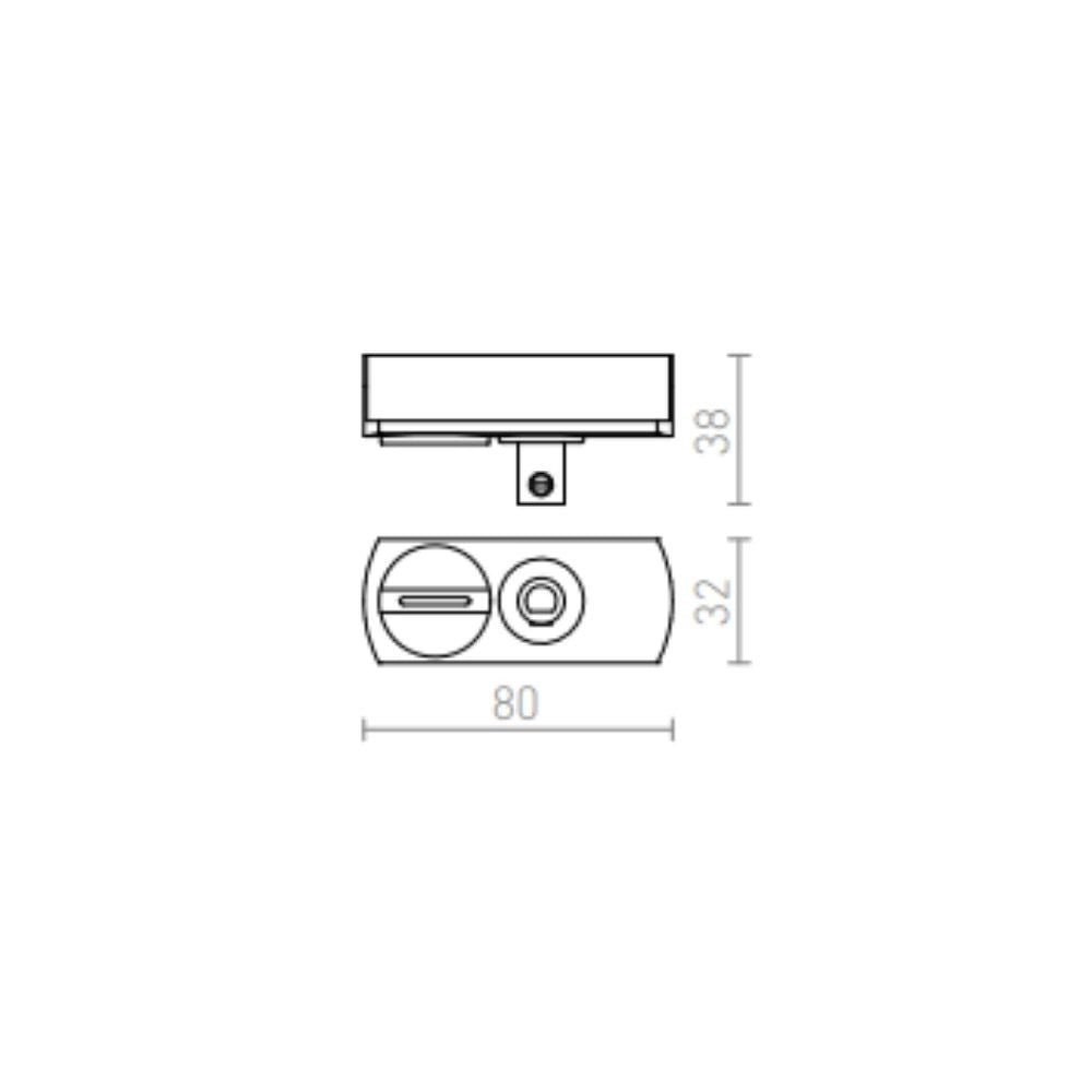 2pz. adattatore Nero 230V