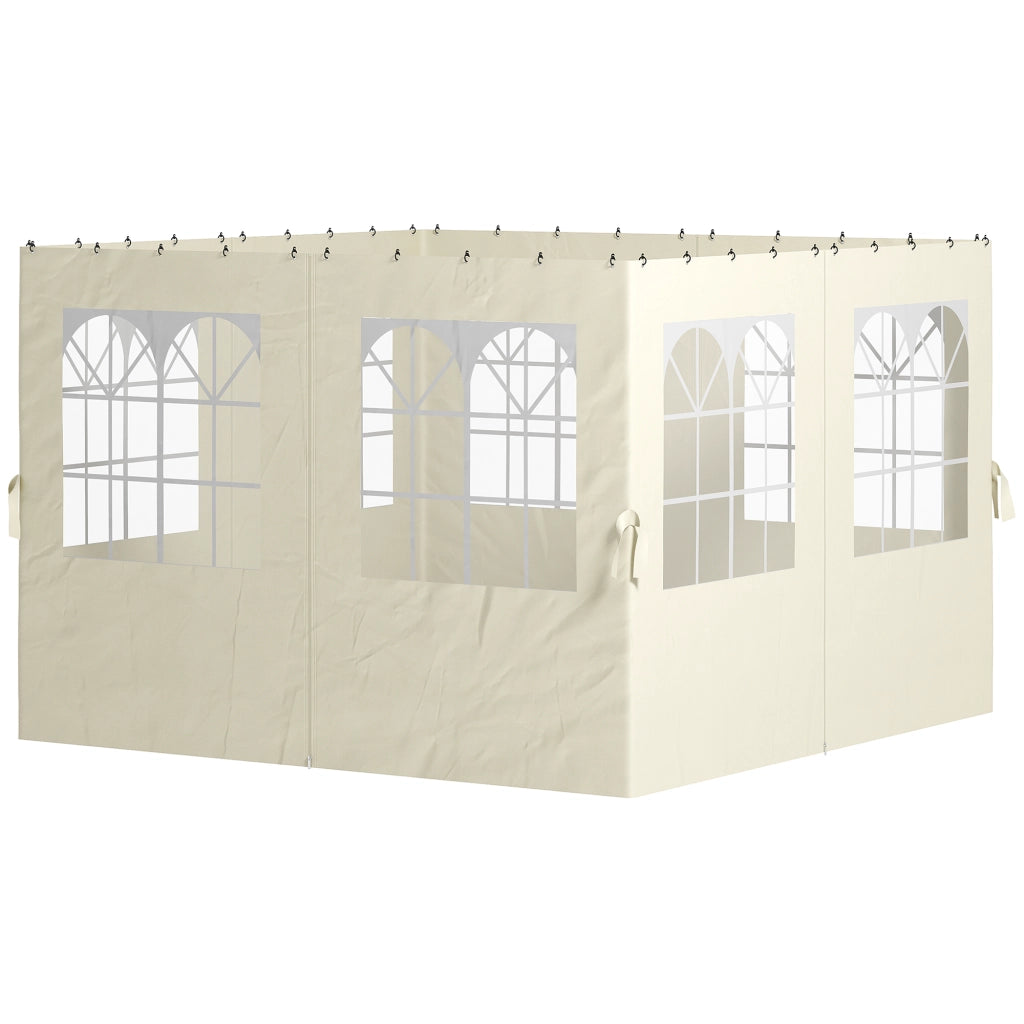 Pannelli Laterali per Gazebo ¨C zephmum ¨C Cremewei? 300x300 cm